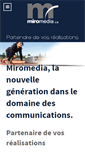 Mobile Screenshot of miromedia.ca